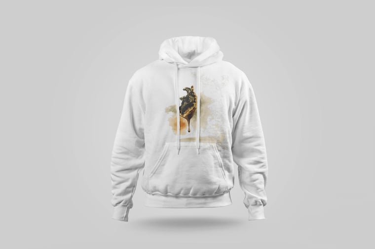 Hoodie — Floral Tie Guan Yin