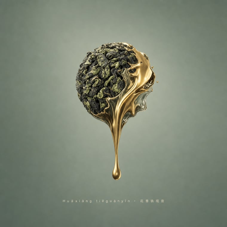 The design — Floral Tie Guan Yin